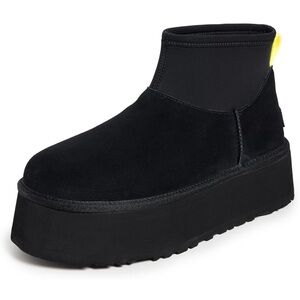 UGG women’s classic lil dipper Black Platform Ankle Boots